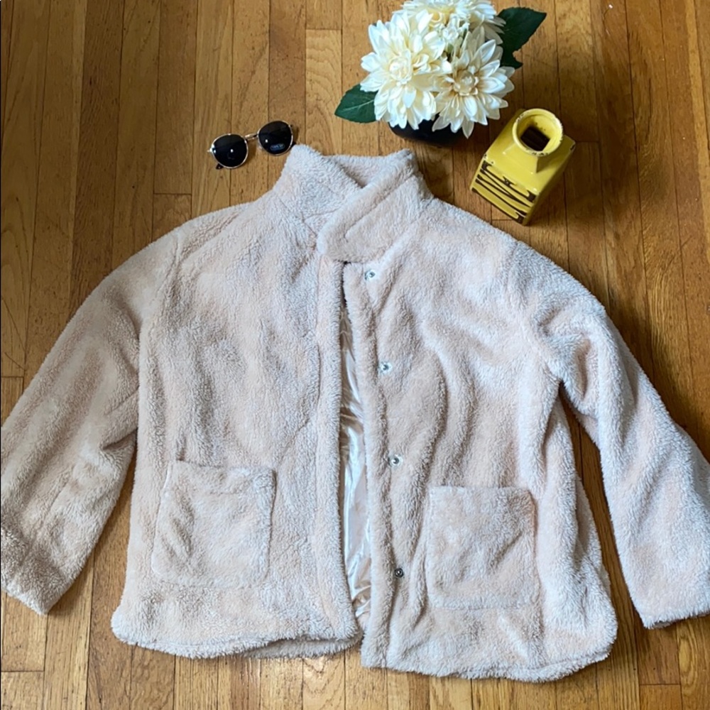 BOUTIQUE Cream Teddy Coat